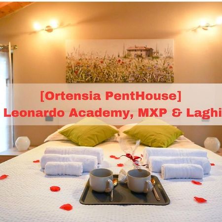 Ortensia Penthouse Leonardo Academy, Mxp & Laghi Sesto Calende Dış mekan fotoğraf