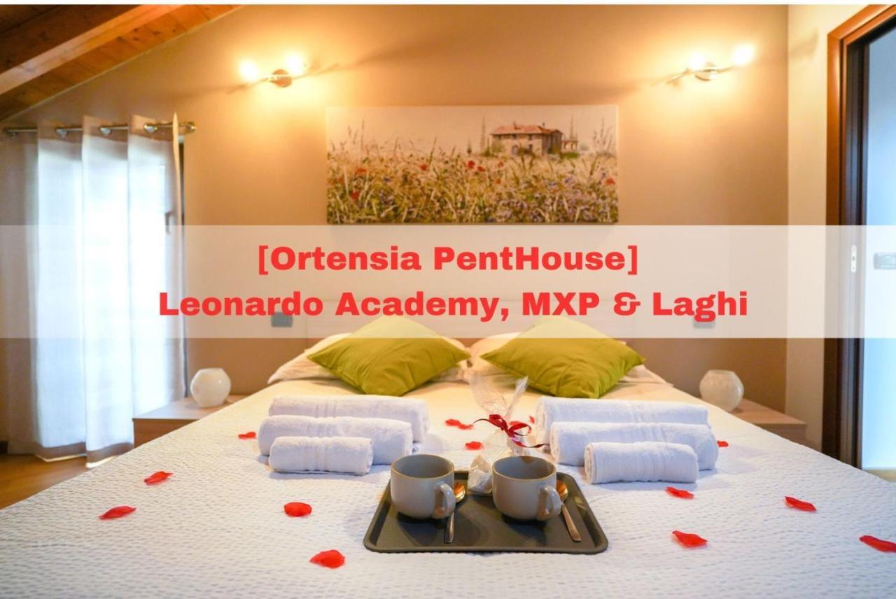 Ortensia Penthouse Leonardo Academy, Mxp & Laghi Sesto Calende Dış mekan fotoğraf