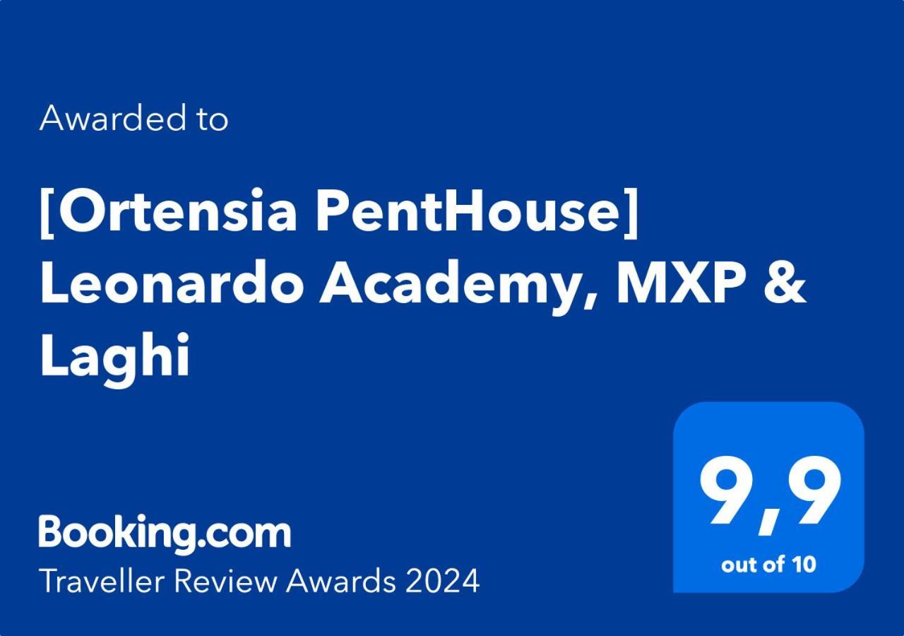 Ortensia Penthouse Leonardo Academy, Mxp & Laghi Sesto Calende Dış mekan fotoğraf